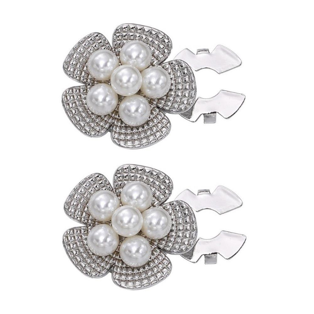 2PCS Detachable Clip Pearl Flower Button Exquisite Flower Cufflinks Clothing Accessories срібний
2PCS Detachable Clip Pearl Flower Button Exquisite Flower Cufflinks Clothing Accessories срібний