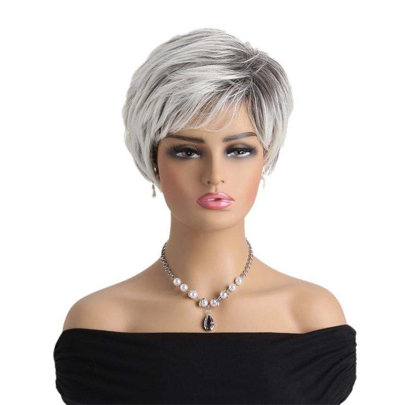 Синтетические парики Натуральные с челкой Короткий прямой парик для женщин Термостойкий Подарок для онкобольных Пожилые женщины белый
Синтетические парики Натуральные с челкой Короткий прямой парик для женщин Термостойкий Подарок для онкобольных Пожилые женщины белый