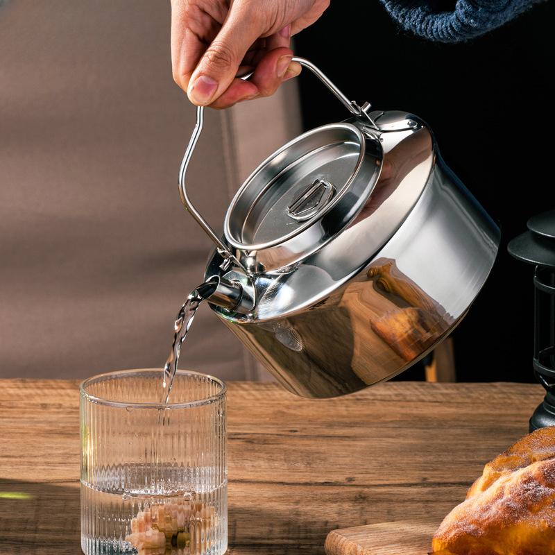 304 Stainless Steel Outdoor Camping Small Ultra Light Integrated Portable and Environmentally Friendly Camping Kettle
304 Stainless Steel Outdoor Camping Small Ultra Light Integrated Portable and Environmentally Friendly Camping Kettle