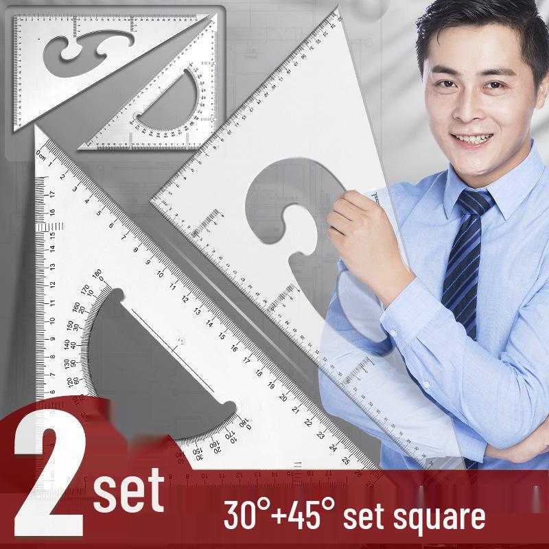 Large Multifunctional High-Precision Triangle Ruler Set for Architectural Drafting and Teaching
Large Multifunctional High-Precision Triangle Ruler Set for Architectural Drafting and Teaching
