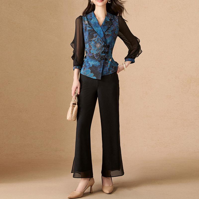 2025 Spring Women s Elegant Chinese Style Print Top & Wide-Leg Pants Set XL for 115-125 jin
2025 Spring Women s Elegant Chinese Style Print Top & Wide-Leg Pants Set XL for 115-125 jin