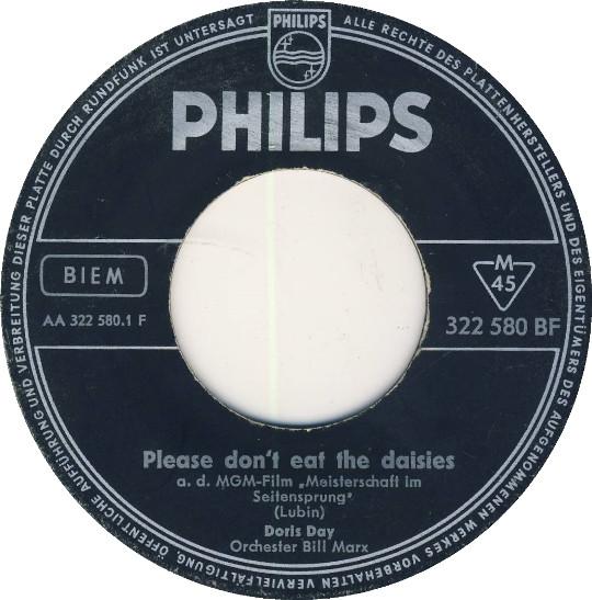 7inch Record DORIS DAY Please Dont Eat The Daisies 322580BF Philips 1960 Germany Pop Used
7inch Record DORIS DAY Please Dont Eat The Daisies 322580BF Philips 1960 Germany Pop Used