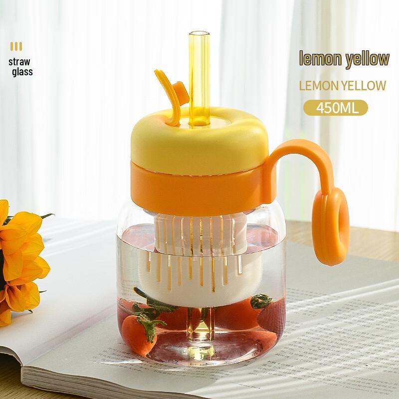 OLOEY Glass Straw Water Bottle with Lid
OLOEY Glass Straw Water Bottle with Lid