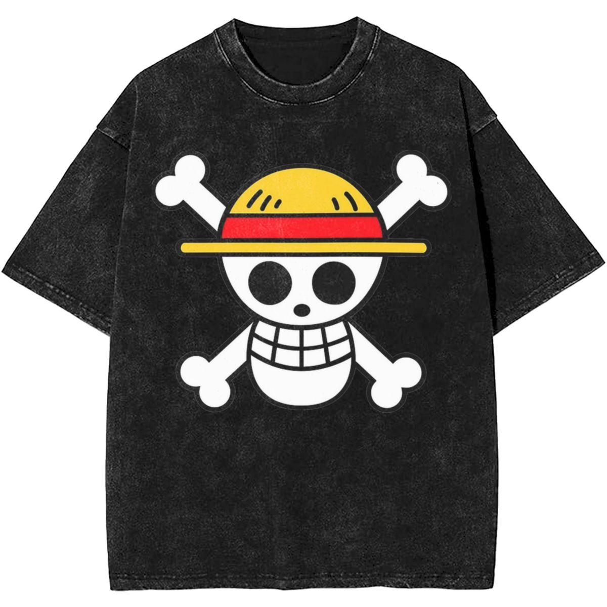 New Straw Hat Jolly Roger OOne PPiece Quality TShirt Men and Women Cotton Vintage Washed Print Streetwear Sports Tops L
New Straw Hat Jolly Roger OOne PPiece Quality TShirt Men and Women Cotton Vintage Washed Print Streetwear Sports Tops L