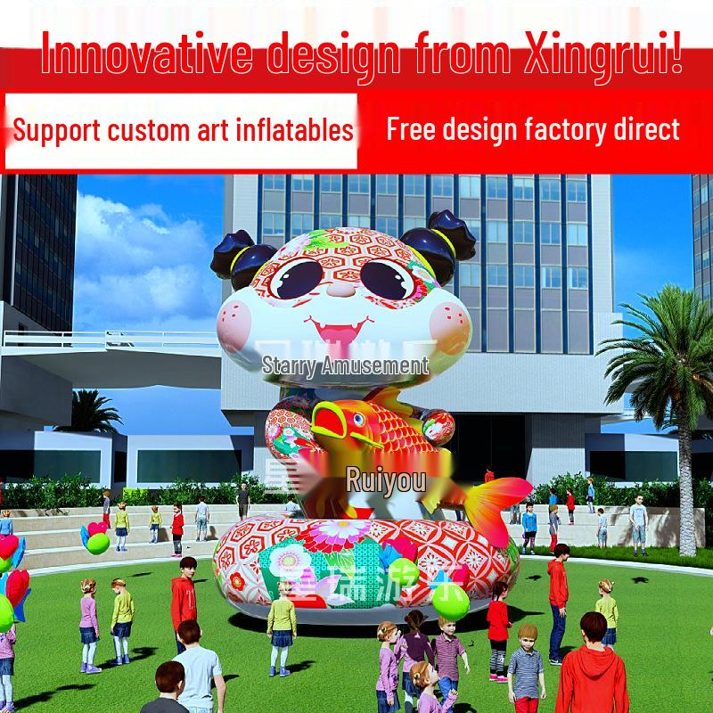 Luminous Inflatable Zodiac Snake Mascot: New Year Decoration for Shopping Malls and Scenic Areas
Luminous Inflatable Zodiac Snake Mascot: New Year Decoration for Shopping Malls and Scenic Areas