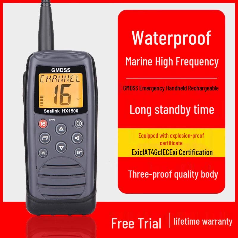 Huaxun HX1500 Explosion-proof VHF Marine Handheld Walkie-talkie Transceiver Others
Huaxun HX1500 Explosion-proof VHF Marine Handheld Walkie-talkie Transceiver Others