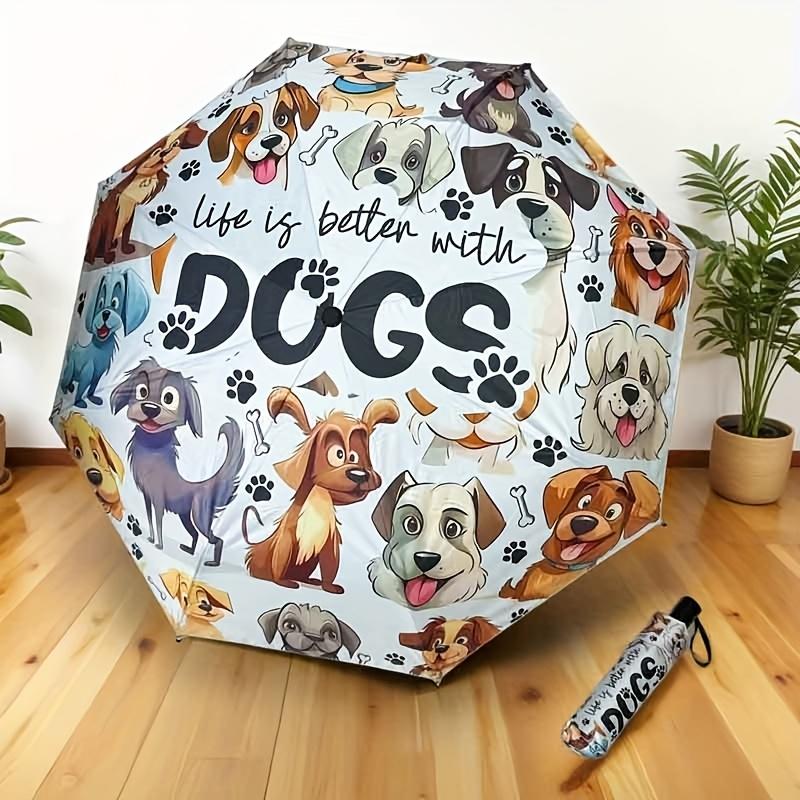 New Cute Pet Dog Pattern Print Folding Umbrella, Enlarged Size Durable Umbrella, Lightweight And Easy to Carry, Essential Travel Outdoor Umb
New Cute Pet Dog Pattern Print Folding Umbrella, Enlarged Size Durable Umbrella, Lightweight And Easy to Carry, Essential Travel Outdoor Umb