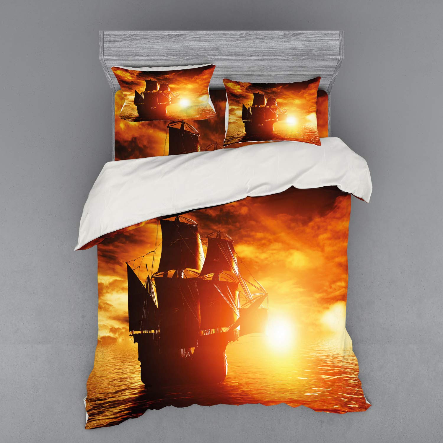 Ships Duvet Cover Sets for Kids Teens Queen King Size Lightweight Down Quilt Covers 2 Pillowcases 1 Comforter Cover No Comforter (135x200cm)
Ships Duvet Cover Sets for Kids Teens Queen King Size Lightweight Down Quilt Covers 2 Pillowcases 1 Comforter Cover No Comforter (135x200cm)