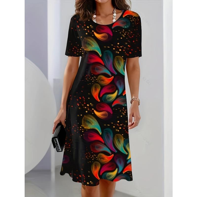 Printed Round Neck Dress, Spring and Summer Casual Short-sleeved Dress, Women s Clothing XL
Printed Round Neck Dress, Spring and Summer Casual Short-sleeved Dress, Women s Clothing XL