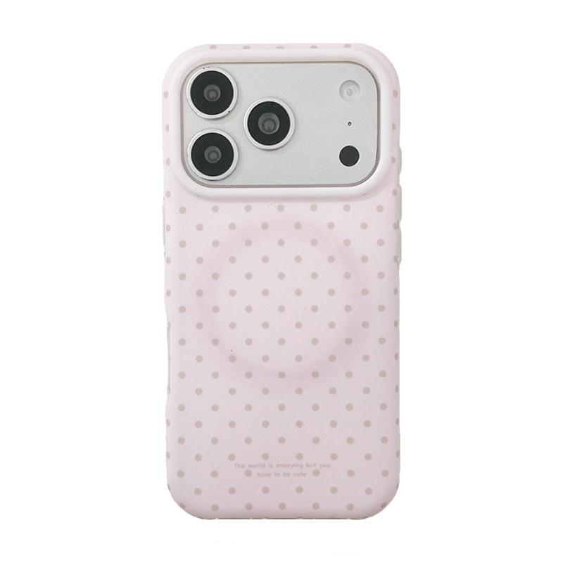 Модный розовый чехол для телефона с круглыми точками и магнитами для iPhone 17 Pro Max 16 15 14 13, противоударная задняя крышка IMD для Magsafe iPhone 15
Модный розовый чехол для телефона с круглыми точками и магнитами для iPhone 17 Pro Max 16 15 14 13, противоударная задняя крышка IMD для Magsafe iPhone 15