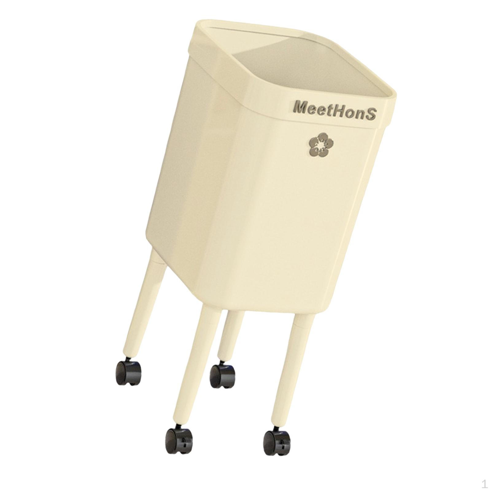 360° Поворотный мусорный бак на колесиках, Эргономичный и легко перемещаемый, Идеален для туалетов, дома или ванной комнаты. кремовый
360° Поворотный мусорный бак на колесиках, Эргономичный и легко перемещаемый, Идеален для туалетов, дома или ванной комнаты. кремовый