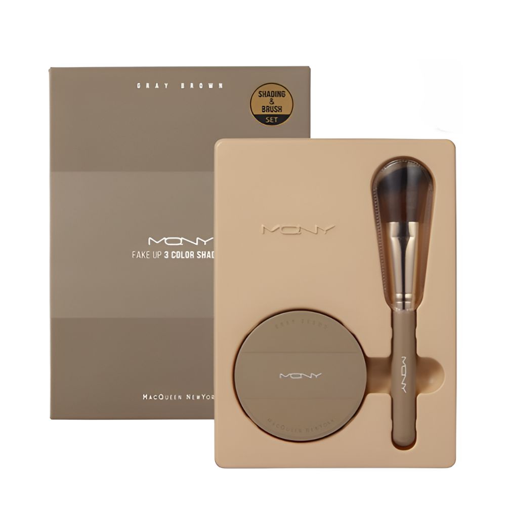 MACQUEEN NEW YORK Fake-Up 3-Color Shading 9g with Shading Brush (Beige / Neutral / Gray Brown) 03 Gray
MACQUEEN NEW YORK Fake-Up 3-Color Shading 9g with Shading Brush (Beige / Neutral / Gray Brown) 03 Gray