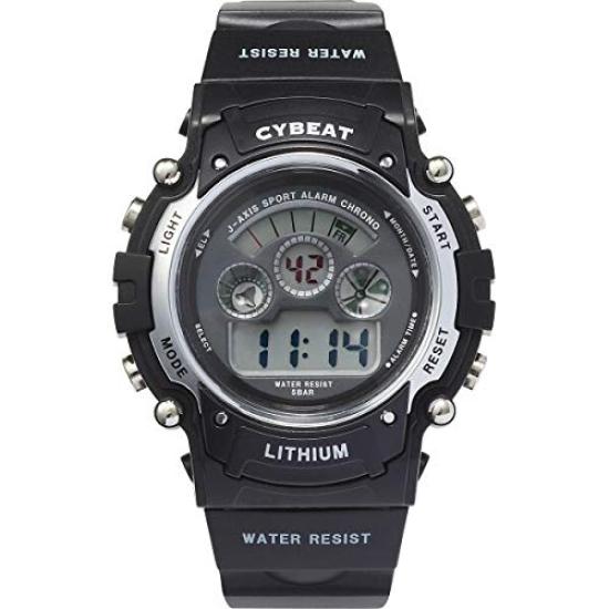 CYBEAT 5 ATM Water Resistant EL Backlight Digital Watch Popular Unisex Watch Black SCY07-BK
CYBEAT 5 ATM Water Resistant EL Backlight Digital Watch Popular Unisex Watch Black SCY07-BK