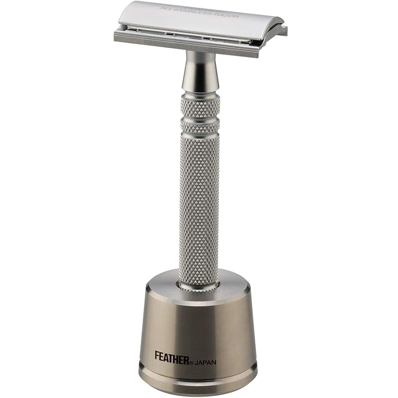 Feather Safety Razor, Special Selection, Double-Edged, All-Stainless Steel, Razor N, Made in Japan, Includes Dedicated Stand and 2 Replacement Blades,
Feather Safety Razor, Special Selection, Double-Edged, All-Stainless Steel, Razor N, Made in Japan, Includes Dedicated Stand and 2 Replacement Blades,