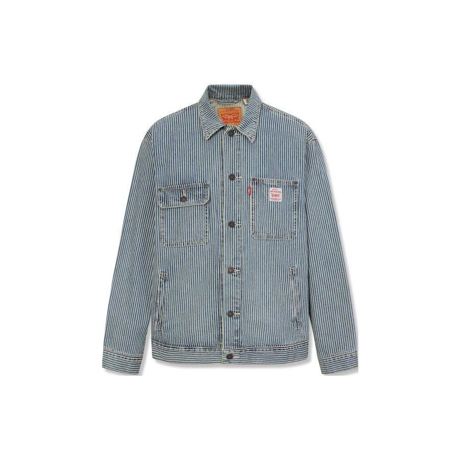 Винтажная повседневная джинсовая куртка в полоску Levis, мужская верхняя одежда, серо-синяя, A4820-0007
Винтажная повседневная джинсовая куртка в полоску Levis, мужская верхняя одежда, серо-синяя, A4820-0007
