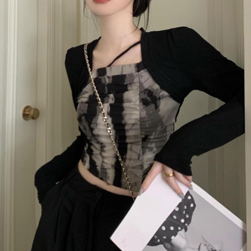 Женская винтажная футболка с длинными рукавами и уникальным принтом тай-дай, облегающие короткие топы с длинными рукавами XL
Женская винтажная футболка с длинными рукавами и уникальным принтом тай-дай, облегающие короткие топы с длинными рукавами XL