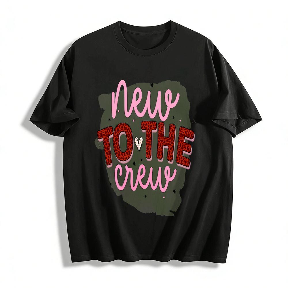 New To The Crew Leopard Print Graphic Tee For New Team Member Pure cotton T-shirt XXS
New To The Crew Leopard Print Graphic Tee For New Team Member Pure cotton T-shirt XXS