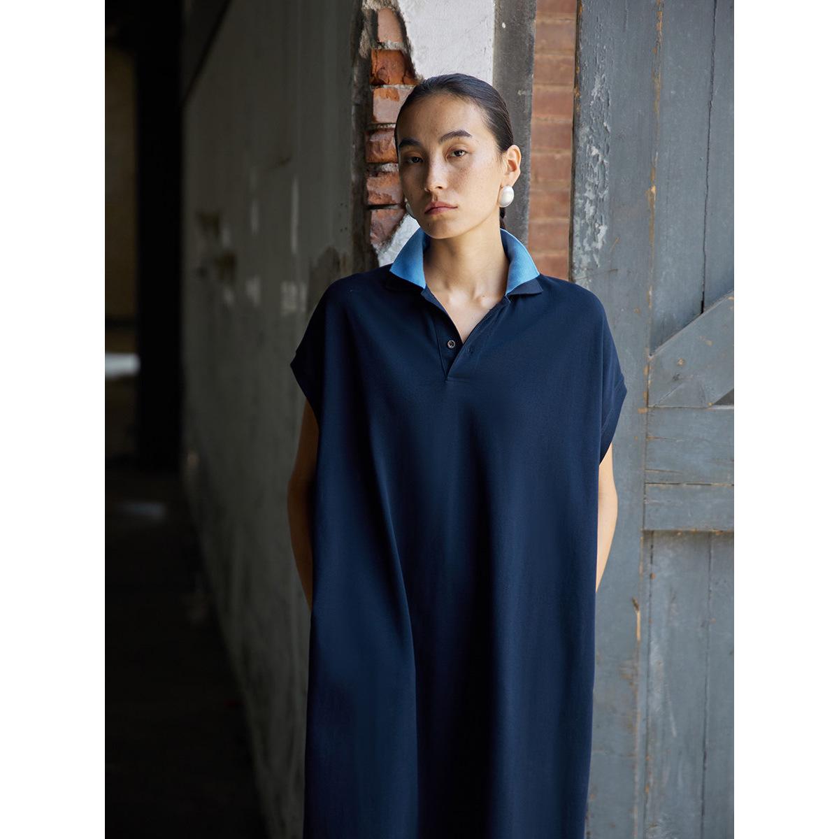 Pure Cotton Elegant Slimming Cocoon Dress - Women s Summer Light Luxury Long Dress XL темно-синього кольору
Pure Cotton Elegant Slimming Cocoon Dress - Women s Summer Light Luxury Long Dress XL темно-синього кольору