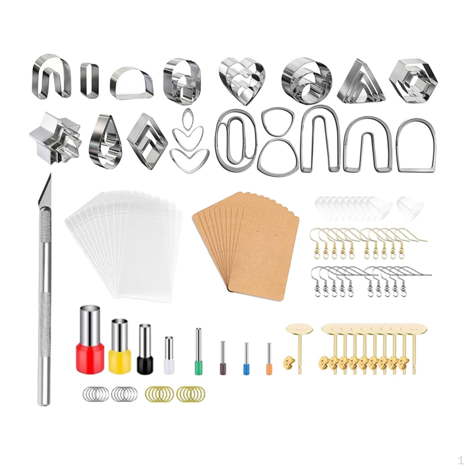 135шт глиняные серьги полимерный резак для изготовления ювелирных изделий и печенья 
135шт глиняные серьги полимерный резак для изготовления ювелирных изделий и печенья