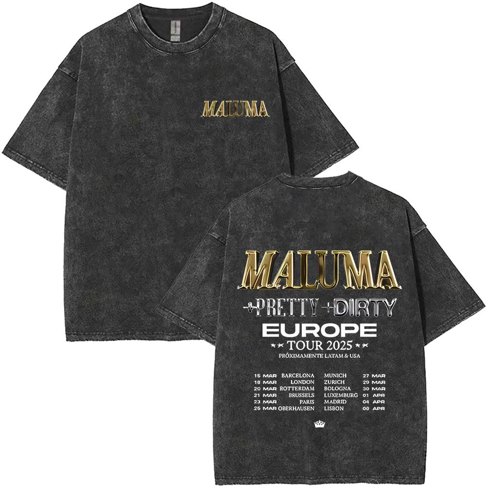 Vintage Washed Rapper Maluma Pretty Dirty Europet Tour Tshirt Men Women Fashion Oversized Tshirt Male Hip Hop Streetwear S
Vintage Washed Rapper Maluma Pretty Dirty Europet Tour Tshirt Men Women Fashion Oversized Tshirt Male Hip Hop Streetwear S