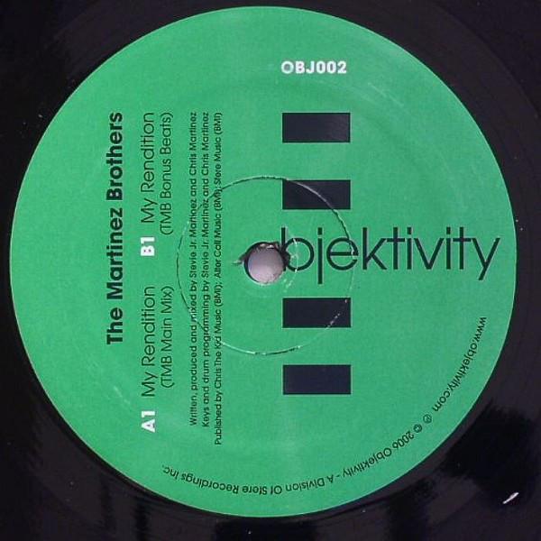 12-дюймовая пластинка MARTINEZ BROTHERS My Rendition OBJ002 Objektivity 2007 US Dance Electronica Б/у
12-дюймовая пластинка MARTINEZ BROTHERS My Rendition OBJ002 Objektivity 2007 US Dance Electronica Б/у