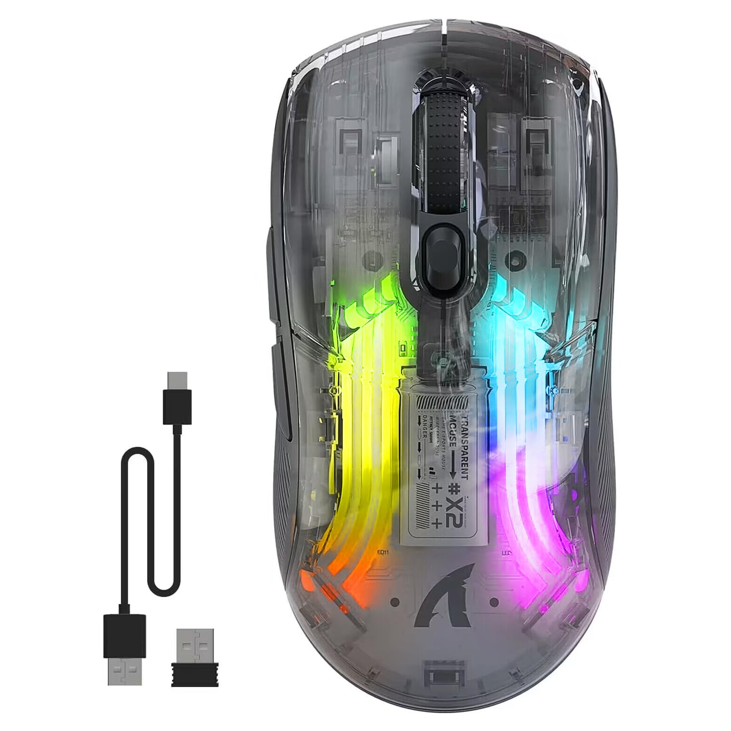 MAMBASNAKE x ATTACK SHARK X2 Gaming Transparent Skeleton PixArt Wireless RGB 800mAh Compatible with and PS4 Retailer Black Mouse, Design, Stylish, чорний
MAMBASNAKE x ATTACK SHARK X2 Gaming Transparent Skeleton PixArt Wireless RGB 800mAh Compatible with and PS4 Retailer Black Mouse, Design, Stylish, чорний