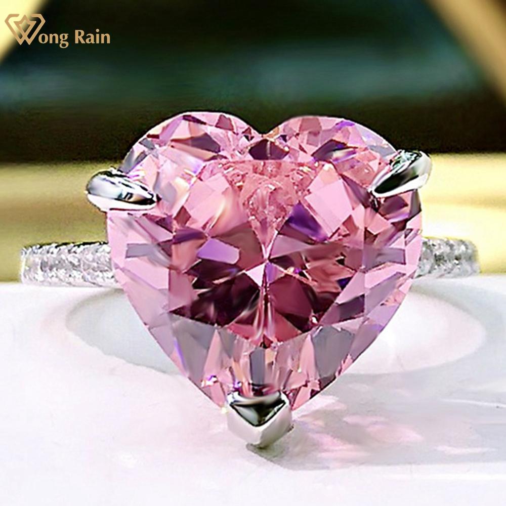 Wong Rain, 100% стерлинговое серебро 925 пробы, в форме сердца, 12*12 мм, AAAAA, цирконы, драгоценный камень, свадебное обручальное кольцо для женщин, ювелирные изделия, подарки
Wong Rain, 100% стерлинговое серебро 925 пробы, в форме сердца, 12*12 мм, AAAAA, цирконы, драгоценный камень, свадебное обручальное кольцо для женщин, ювелирные изделия, подарки