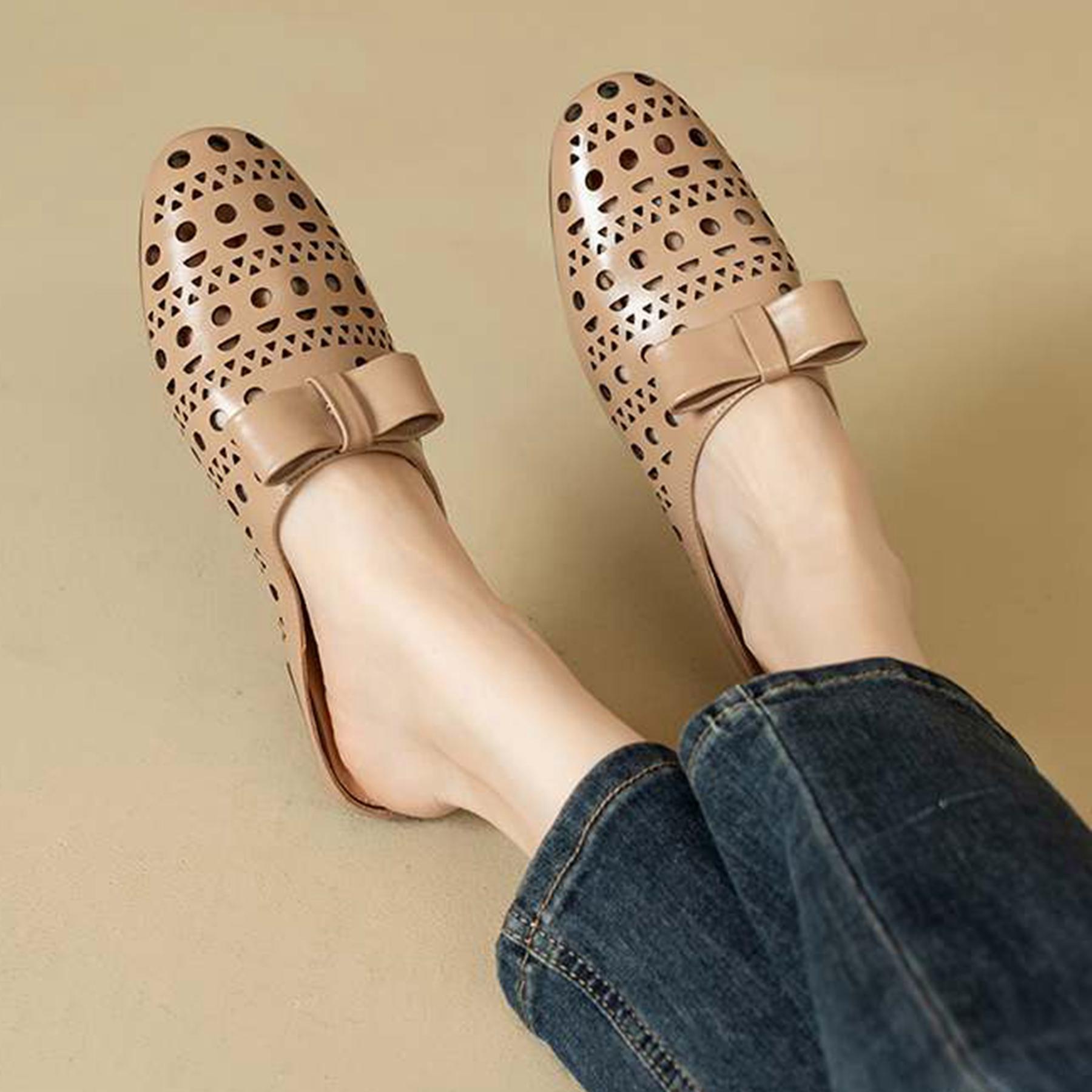 Krazing Pot Mules Cow Skin Round Toe Size 43 Flat with Fashion Hollow Out Butterfly-knot Decorations Shallow Autumn Flats 43 слонова кістка
Krazing Pot Mules Cow Skin Round Toe Size 43 Flat with Fashion Hollow Out Butterfly-knot Decorations Shallow Autumn Flats 43 слонова кістка