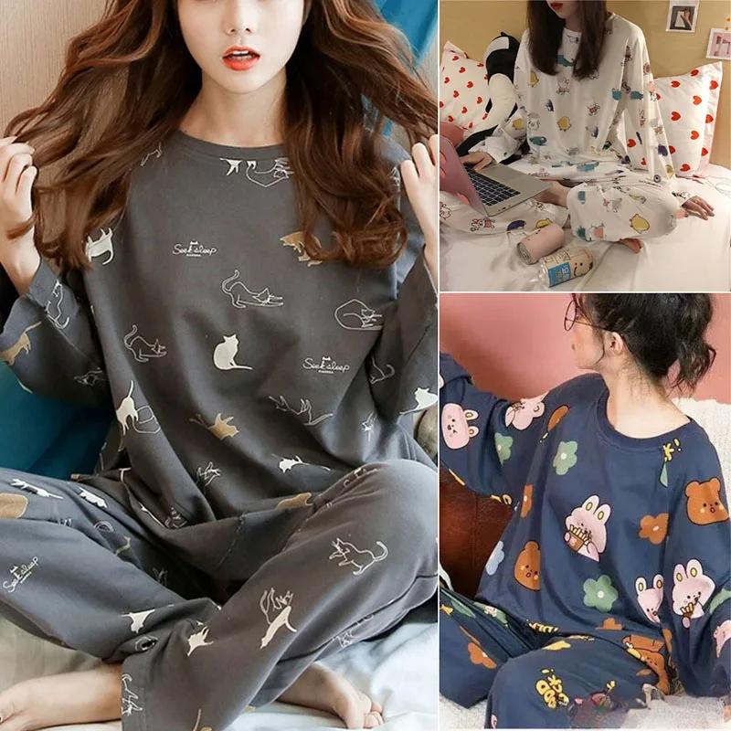 Long-Sleeved Pyjamas Female Autumn and Winter Cute Students Can Wear Two-Piece Suit Home Clothing Flowers Cartoon White Crocodil XXL синій
Long-Sleeved Pyjamas Female Autumn and Winter Cute Students Can Wear Two-Piece Suit Home Clothing Flowers Cartoon White Crocodil XXL синій