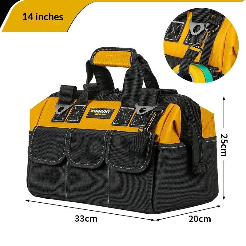 Multi-Pocket Heavy Duty Tool Bag with Reinforced Bottom, Portable Tote for Electricians, DIY, Repair and Installation
Multi-Pocket Heavy Duty Tool Bag with Reinforced Bottom, Portable Tote for Electricians, DIY, Repair and Installation