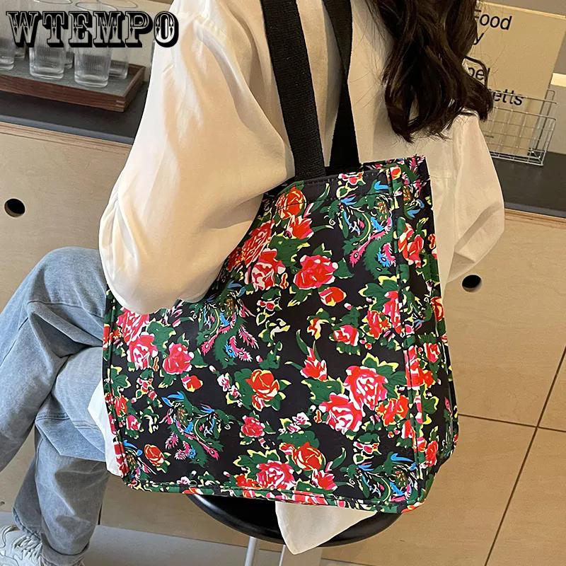WTEMPO Retro Large Capacity Floral Printed Bags Casual Versatile Singer Shoulder Bags Women s Travel Beach Shopping Handbags 1pc червоний
WTEMPO Retro Large Capacity Floral Printed Bags Casual Versatile Singer Shoulder Bags Women s Travel Beach Shopping Handbags 1pc червоний