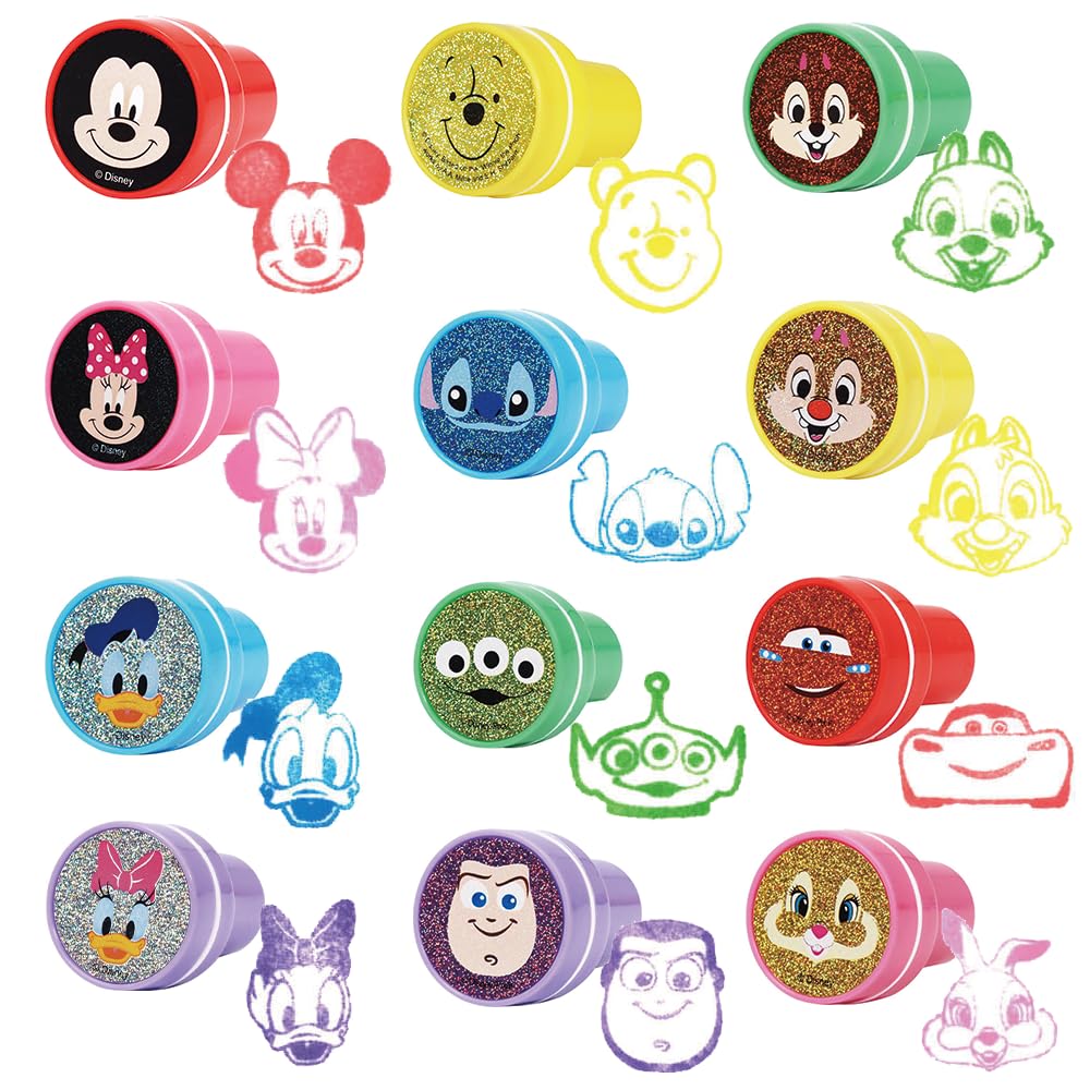 Мини-штампы Дисней с набором из 12 чернил All-Star,
Мини-штампы Дисней с набором из 12 чернил All-Star,