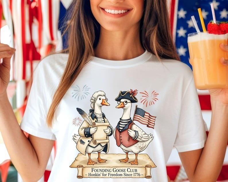 Funny Founding Goose Club Shirt 250th Anniversary Shirt USA Humor Shirt Unisex T-Shirt XXL
Funny Founding Goose Club Shirt 250th Anniversary Shirt USA Humor Shirt Unisex T-Shirt XXL