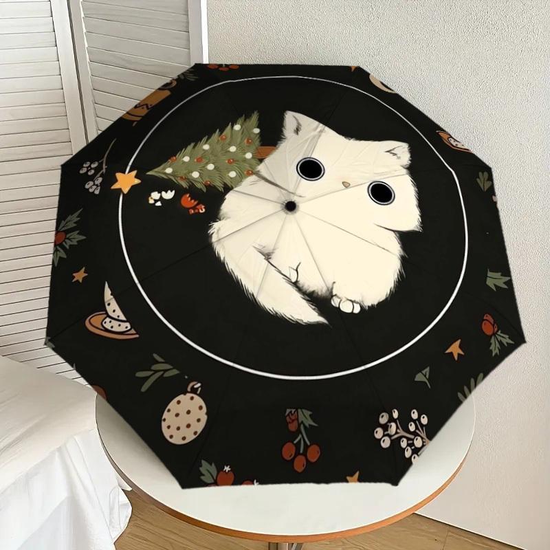 1pc Christmas Cat Decorative Placemat Umbrella with Plastic Handle,Suitable for All Seasons Home Travel Outdoor UmbrellaDD221
1pc Christmas Cat Decorative Placemat Umbrella with Plastic Handle,Suitable for All Seasons Home Travel Outdoor UmbrellaDD221