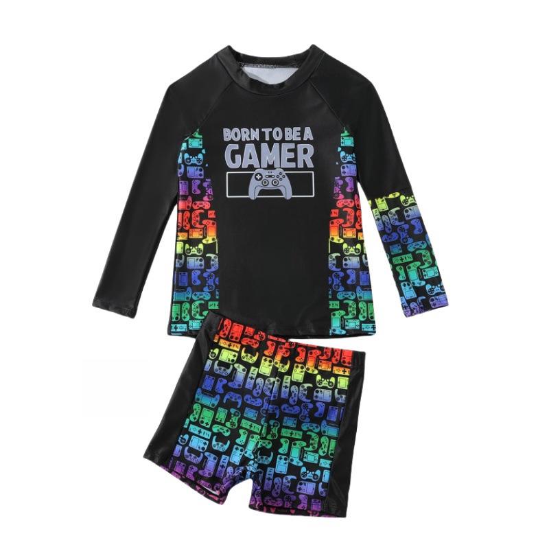 Boys Long-Sleeve Two-Piece Swimsuit (Ages 8-12) - Sun Protection for Beach and Hot Springs 13-14 Years
Boys Long-Sleeve Two-Piece Swimsuit (Ages 8-12) - Sun Protection for Beach and Hot Springs 13-14 Years