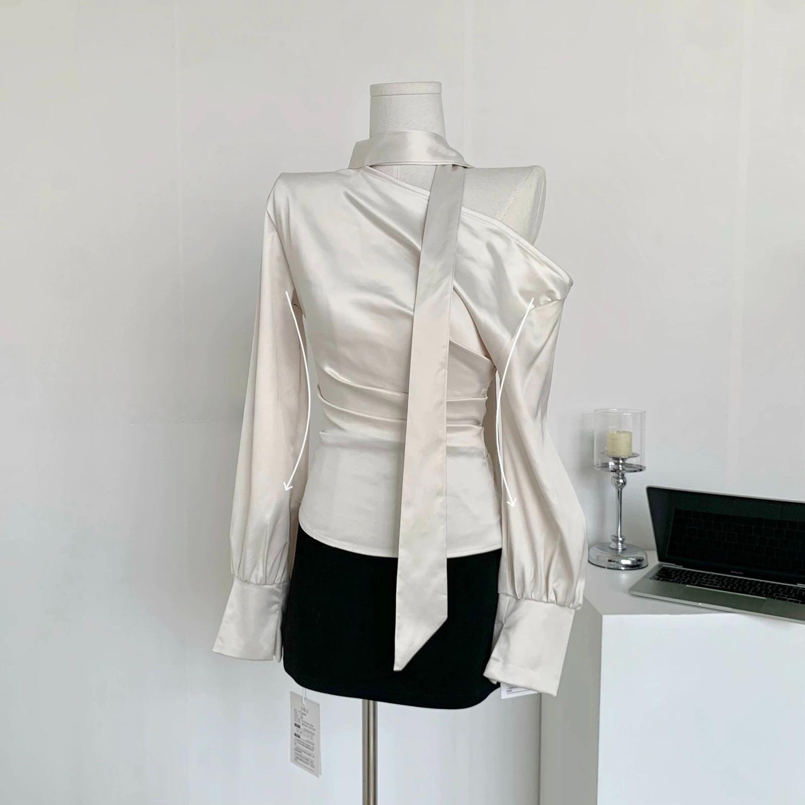 Сексуальные атласные рубашки с открытыми плечами, однотонные женские элегантные блузки с длинным рукавом, туники с длинным рукавом, французская винтажная эстетическая весенняя одежда M шампанского
Сексуальные атласные рубашки с открытыми плечами, однотонные женские элегантные блузки с длинным рукавом, туники с длинным рукавом, французская винтажная эстетическая весенняя одежда M шампанского