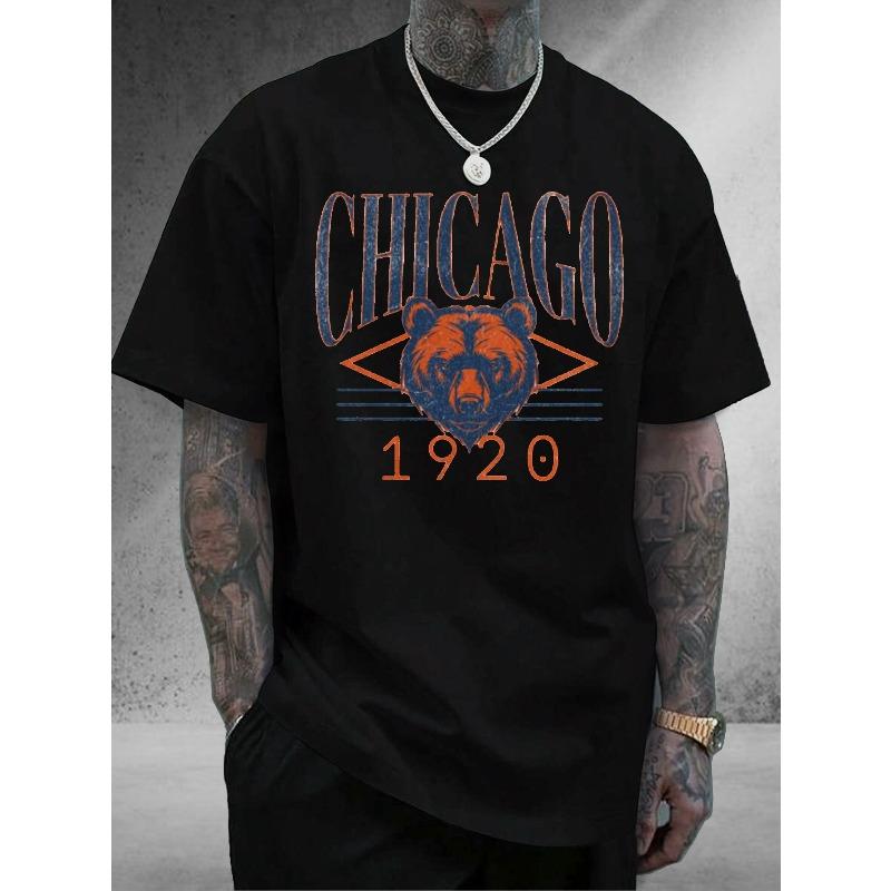 European sizes Men S Chicago Football Vintage 1920 Graphic T-Shirt - Soft Crewneck Tee with Bear & 1920 Design 4XL чорний
European sizes Men S Chicago Football Vintage 1920 Graphic T-Shirt - Soft Crewneck Tee with Bear & 1920 Design 4XL чорний