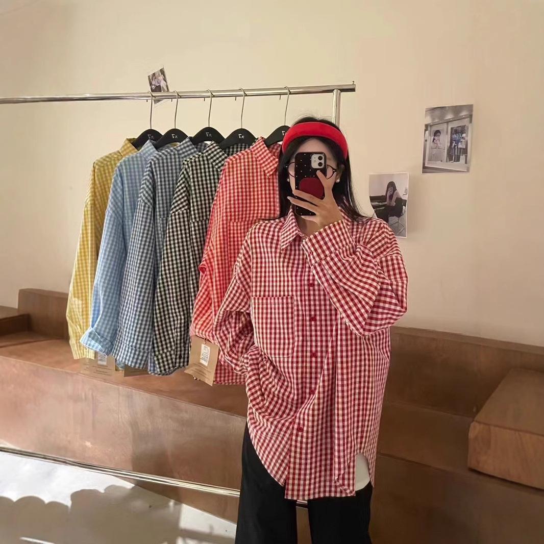 Women s Spring Korean-Style Plaid Shirt: Plus Size, Loose, Retro Casual Long Sleeve One Size
Women s Spring Korean-Style Plaid Shirt: Plus Size, Loose, Retro Casual Long Sleeve One Size