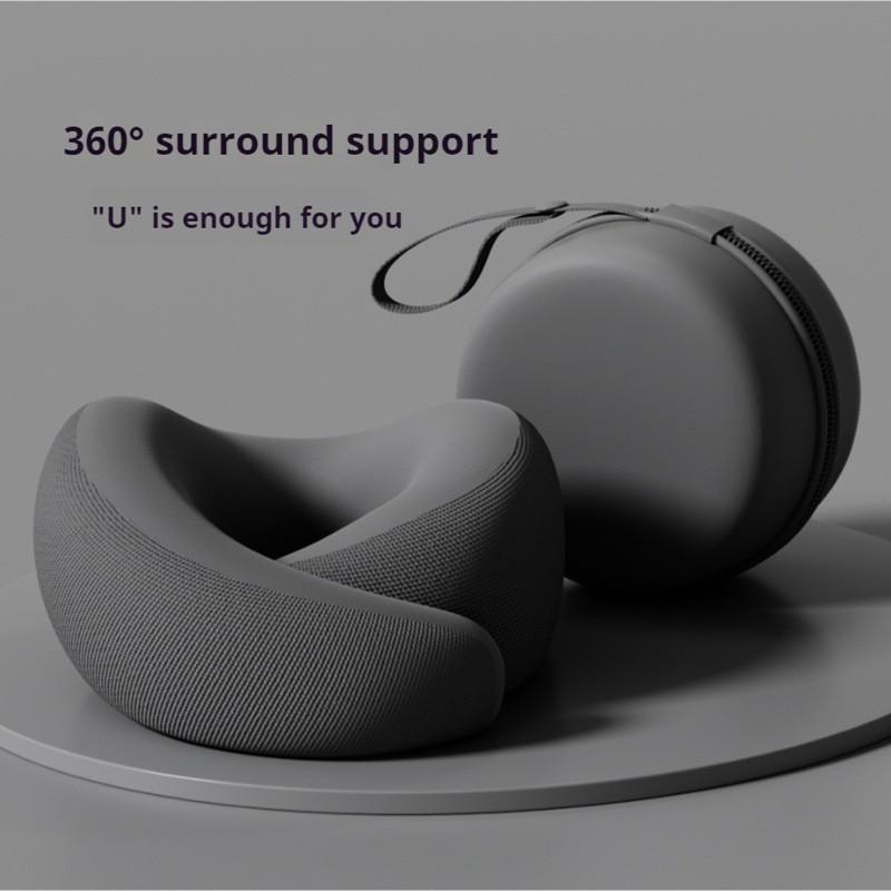 Memory Foam U Shaped Neck Pillow Travel Pillow for Airplane Car Office Nap Cervical Support with Portable Storage Box 28x27x13cm чёрный
Memory Foam U Shaped Neck Pillow Travel Pillow for Airplane Car Office Nap Cervical Support with Portable Storage Box 28x27x13cm чёрный