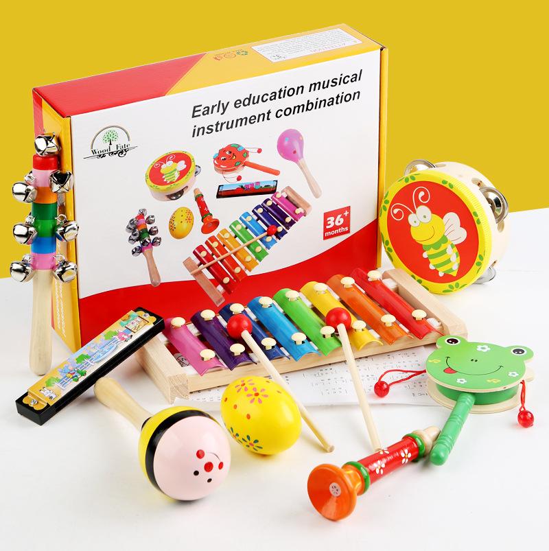 Wooden Orff Musical Instrument Combination Set For Babies Aged 1-3, Sound Enlightenment Rattle Octave Harping Educational Toys
Wooden Orff Musical Instrument Combination Set For Babies Aged 1-3, Sound Enlightenment Rattle Octave Harping Educational Toys