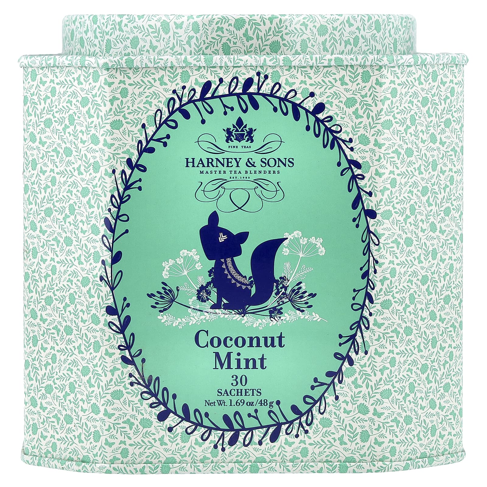 Harney & Sons, Кокос и мята, 30 пакетиков, 48 г (1,69 унции)
Harney & Sons, Кокос и мята, 30 пакетиков, 48 г (1,69 унции)