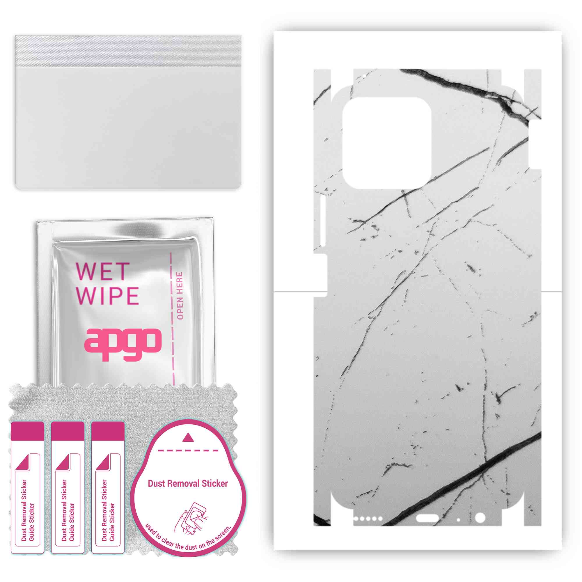 Apgo Protective Skin Sticker for the back+sides compatible with Honor X8, Full Wrap Film, Foil, Vinyl - Pattern White Marble
Apgo Protective Skin Sticker for the back+sides compatible with Honor X8, Full Wrap Film, Foil, Vinyl - Pattern White Marble