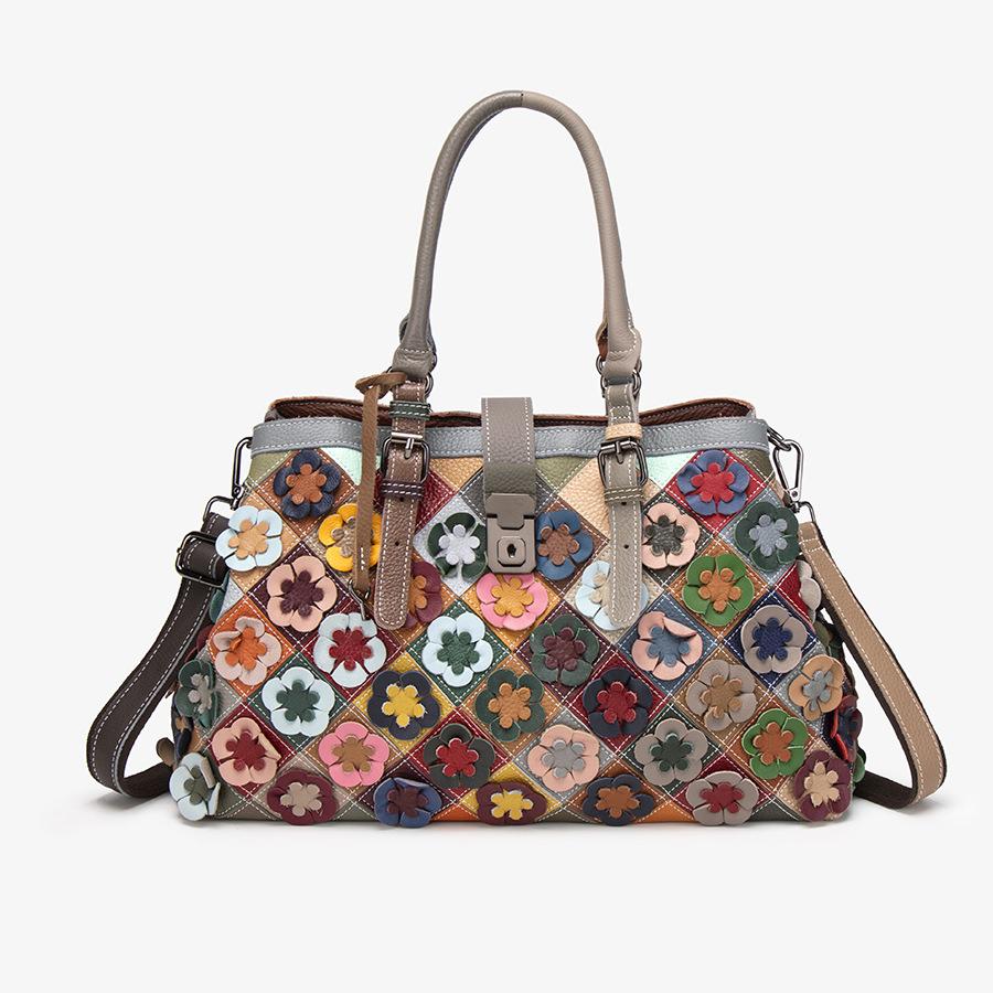 Новая женская сумка из натуральной кожи, трендовая, модная, высокого класса, сумка-тоут, пэчворк, с цветочным узором, одноплечевая, через плечо
Новая женская сумка из натуральной кожи, трендовая, модная, высокого класса, сумка-тоут, пэчворк, с цветочным узором, одноплечевая, через плечо