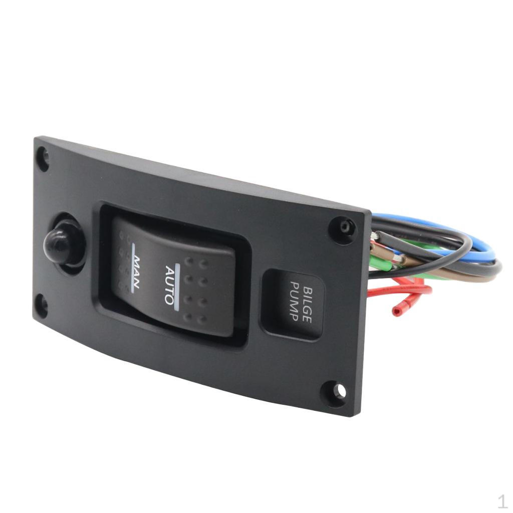 Marine Bilge Pump Switch Panel with Backlight on .
Marine Bilge Pump Switch Panel with Backlight on .