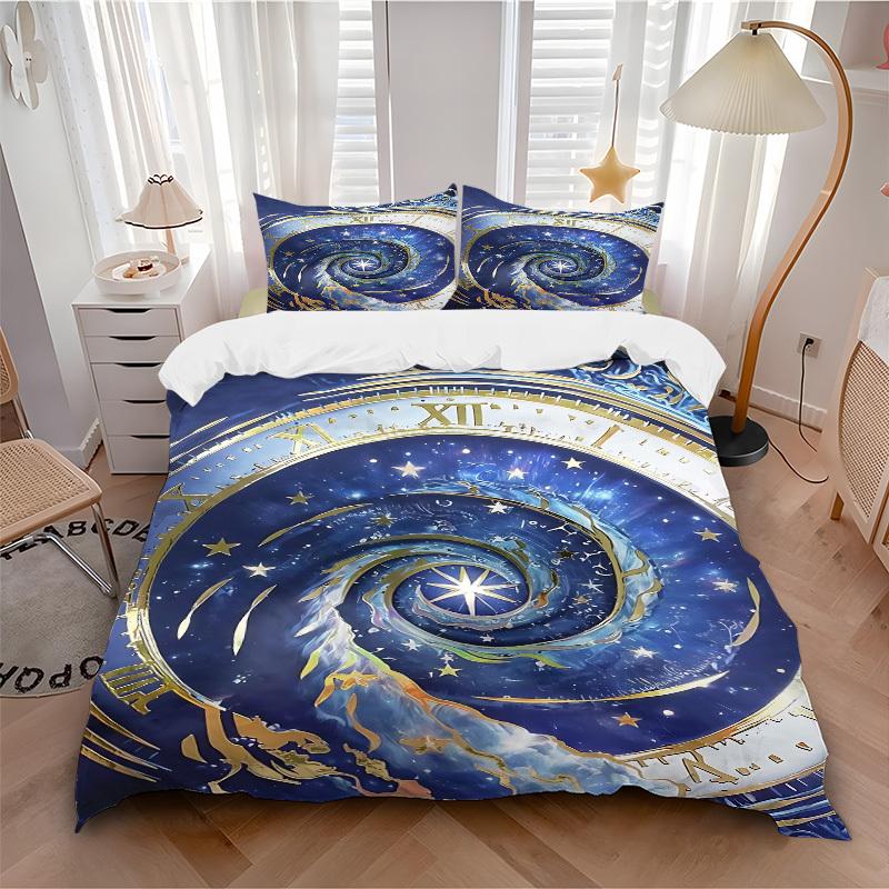 3pc Cosmic Clockwork Cover Set - 1 Quilt Cover + 2 Pillowcases, All Seasons Bedroom Setting, Perfect for Home015 135x200cm
3pc Cosmic Clockwork Cover Set - 1 Quilt Cover + 2 Pillowcases, All Seasons Bedroom Setting, Perfect for Home015 135x200cm