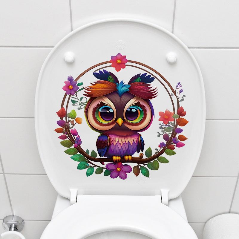 Cute Owl Toilet Seat Sticker Funny Animal Wall Decal for Bathroom Kids Room WC Decor Removable Cartoon Art Mural 30x30CM
Cute Owl Toilet Seat Sticker Funny Animal Wall Decal for Bathroom Kids Room WC Decor Removable Cartoon Art Mural 30x30CM