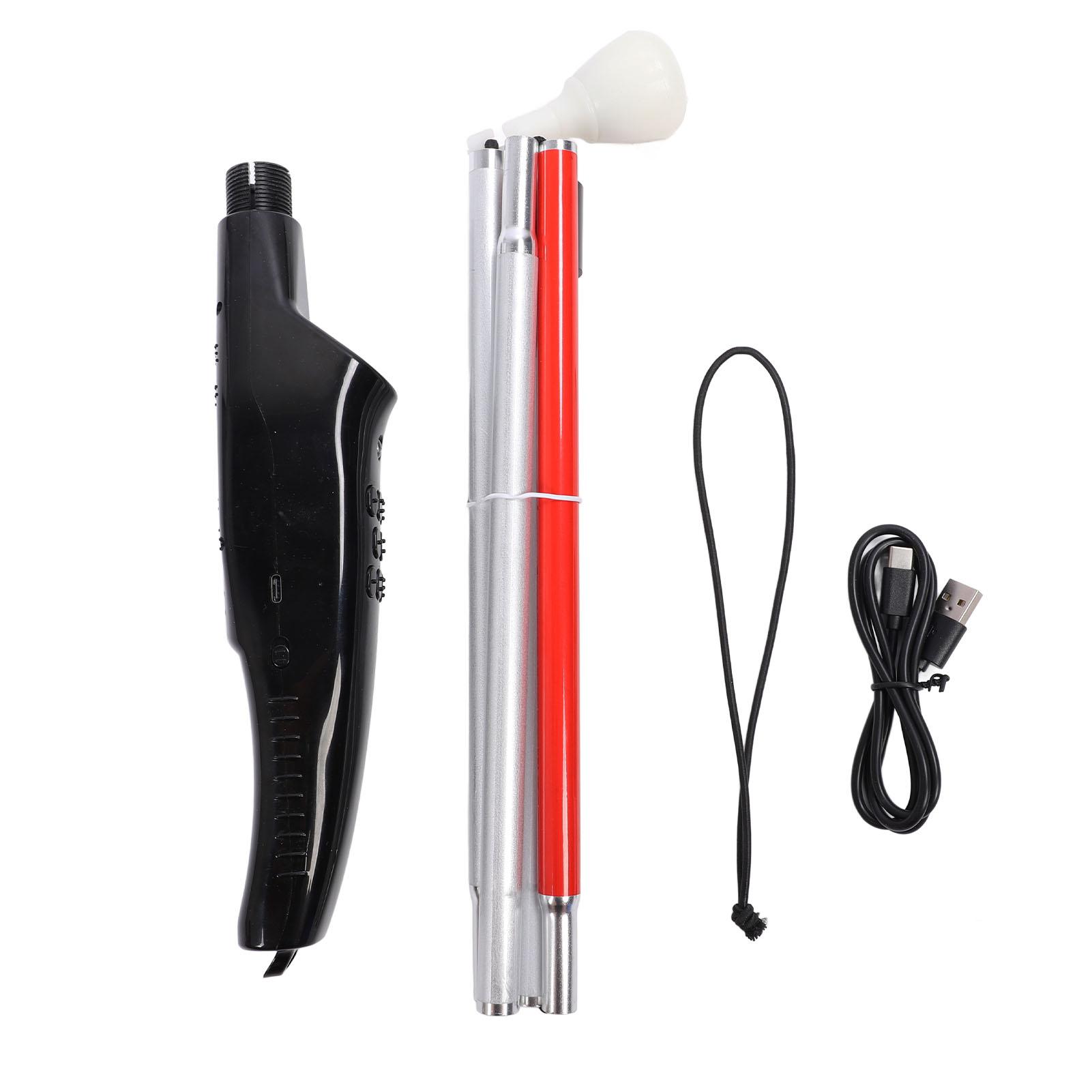 Folding Guide Cane with Red Reflective Electronic Voice Obstacle Avoidance Walking Cane for Blind Pe
Folding Guide Cane with Red Reflective Electronic Voice Obstacle Avoidance Walking Cane for Blind Pe