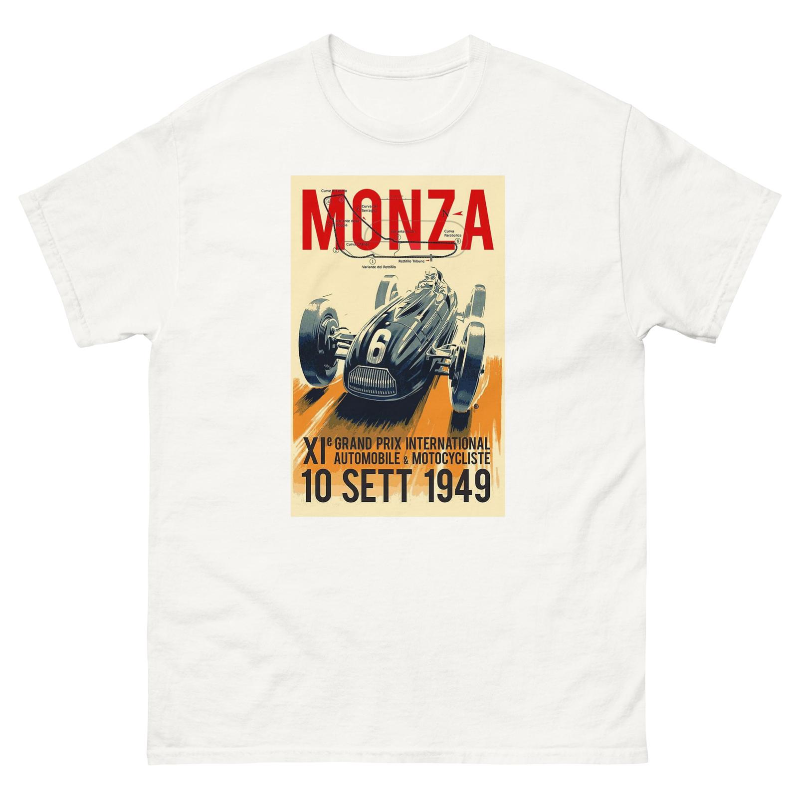 Vintage 1949 Monza Grand Prix Formula 1 Race T-Shirt Mens Womens Tees Top M
Vintage 1949 Monza Grand Prix Formula 1 Race T-Shirt Mens Womens Tees Top M