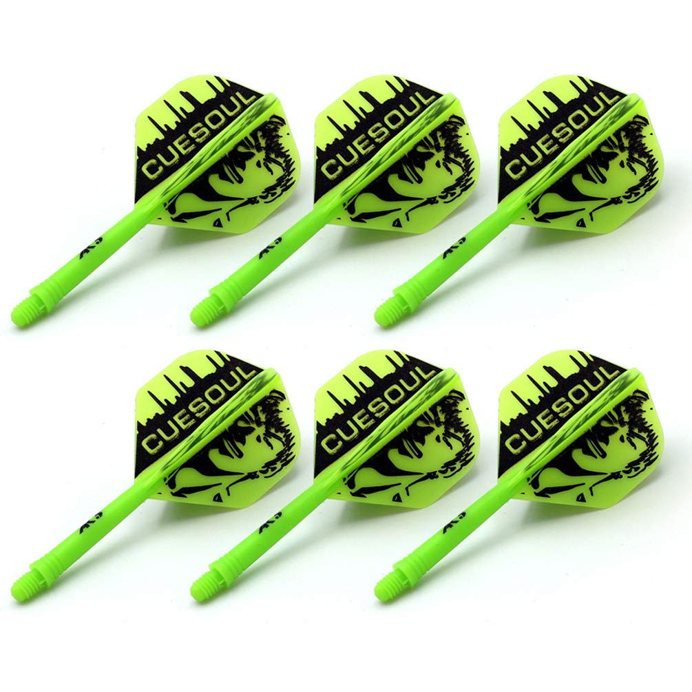 CUESOUL ROST Shaft Integrated Flight Standard Shape Set of 6 Cool Man Pattern M, (2CSAK-53XSG)
CUESOUL ROST Shaft Integrated Flight Standard Shape Set of 6 Cool Man Pattern M, (2CSAK-53XSG)