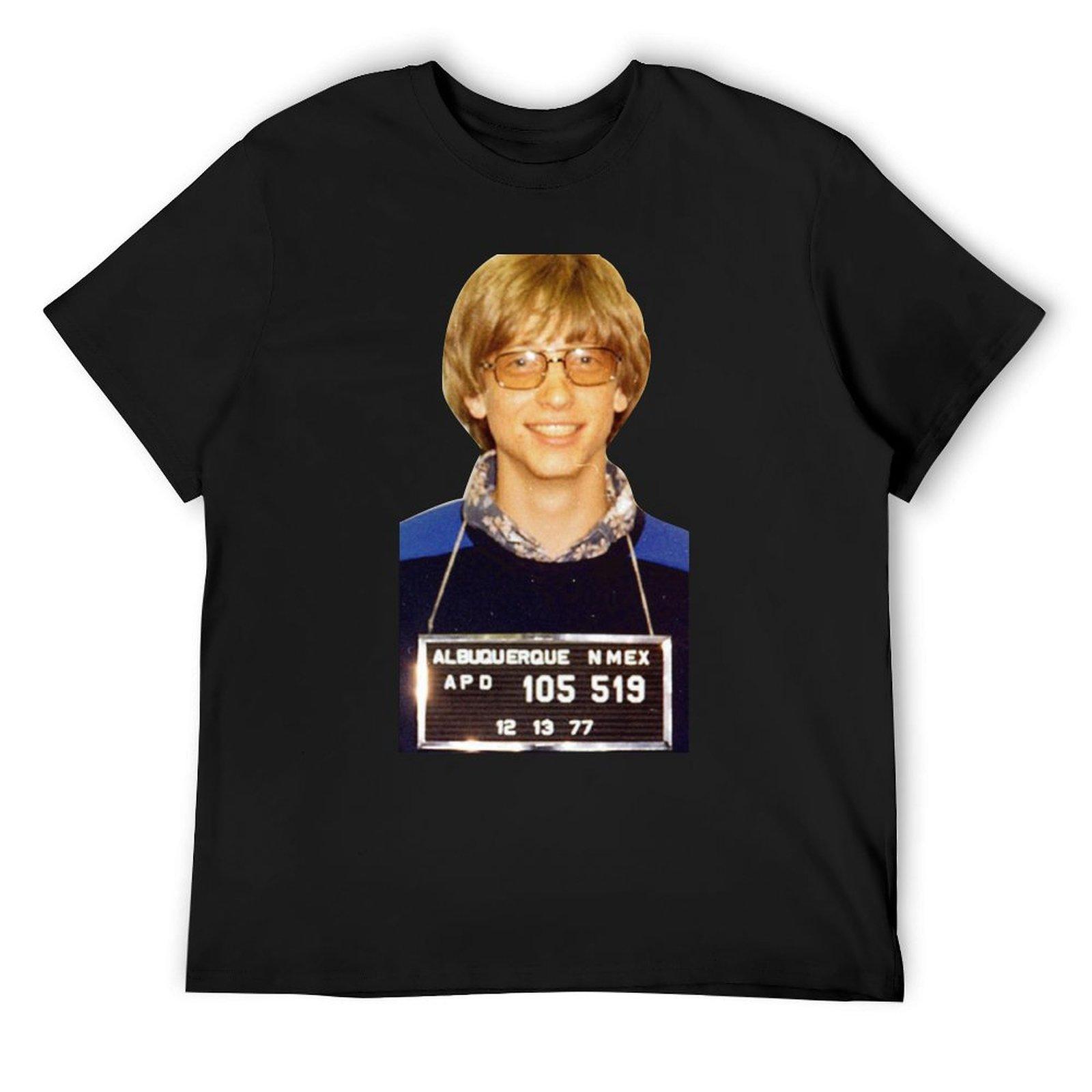 Bill Gates Mugshot T-Shirt tops basketball graphic tees korean fashion plain white t shirts men 4XL
Bill Gates Mugshot T-Shirt tops basketball graphic tees korean fashion plain white t shirts men 4XL